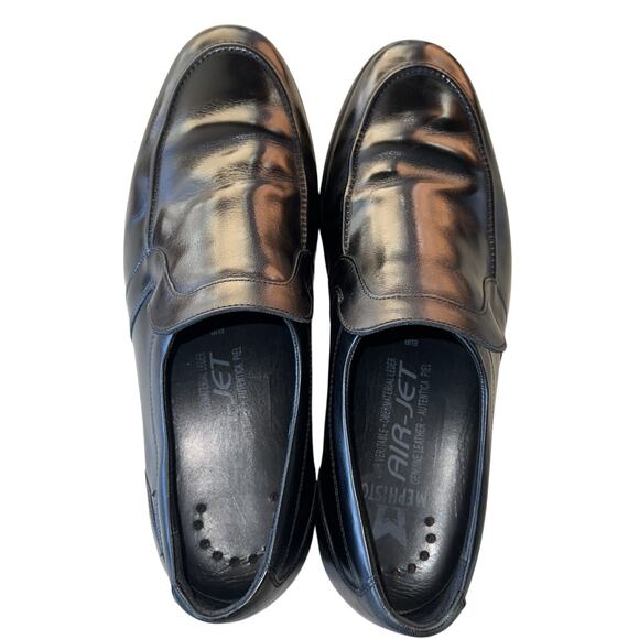 Mephisto Men's Sz 10.5 M Black Leather Slip On Dress Loafers - Picture 10 of 11
